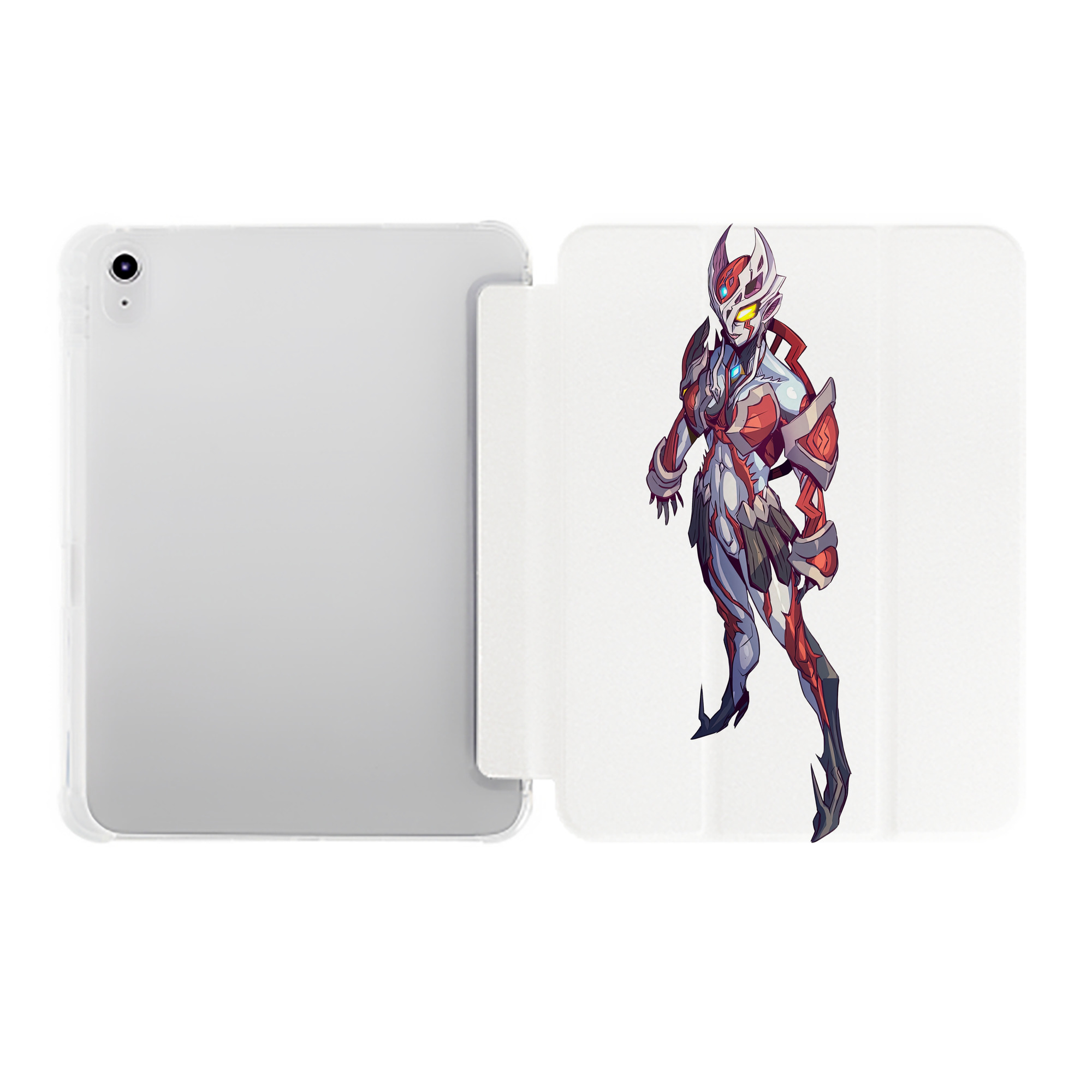 （画像用） ウルトラマン Ultraman IPad ケース ペン収納付き 三つ折りスタンド PUレザー×シリコン 対応機種9.5/10.5/10.9インチ